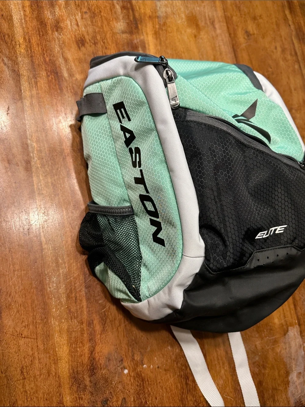 Easton Girl’s Softball Backpack in Mint Green, Black, and Gray